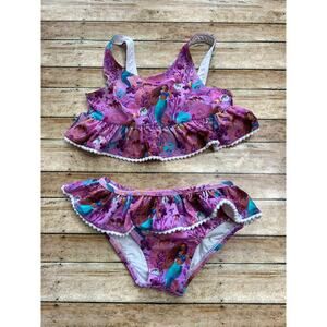 Posh Peanut x Disney Little Mermaid Ariel Live Action Ruffled Bikini Size 4T